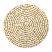 LUGAR AMERICANO 38 CM GLAMOROUS - BRANCO/DOURADO - Foto 1