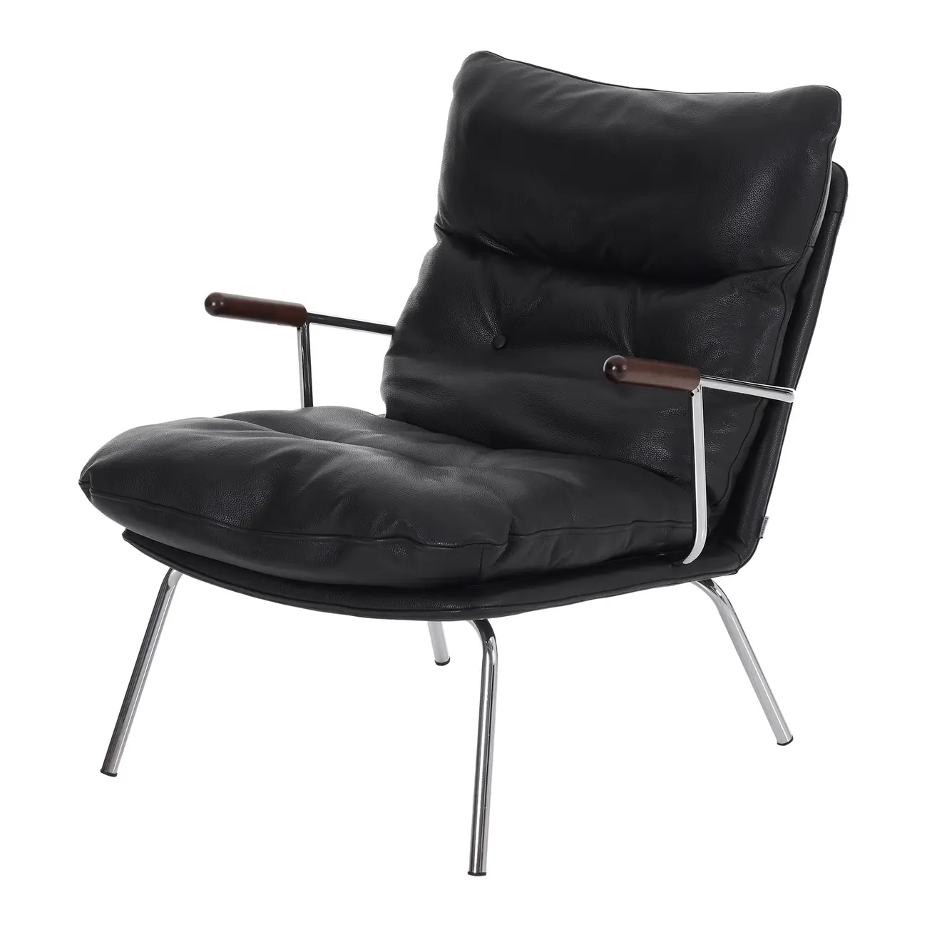 POLTRONA GOOGIE - CROMADO/PRETO - Foto 2