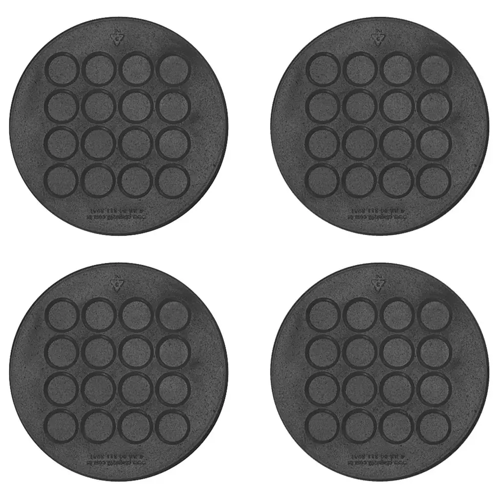 PORTA-COPOS COM 4 RUBBER - PRETO - Foto 1