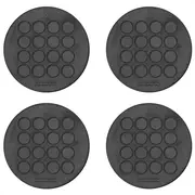 PORTA-COPOS COM 4 RUBBER - PRETO - Foto 1