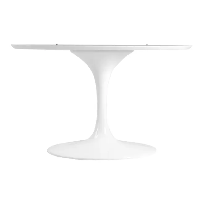 BASE DE MESA DE JANTAR CENTRAL OVAL AU 1,98 M TULIPE - BRANCO BRILHANTE - Foto 3