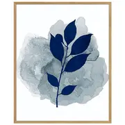INTENSE BLUE II QUADRO 51 CM X 41 CM - AZUL/NOZES - Foto 1