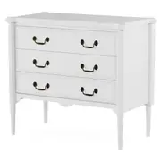 CÔMODA 3 GAVETAS 90 CM X 50 CM REGENCE - BRANCO PROVENCE - Foto 2