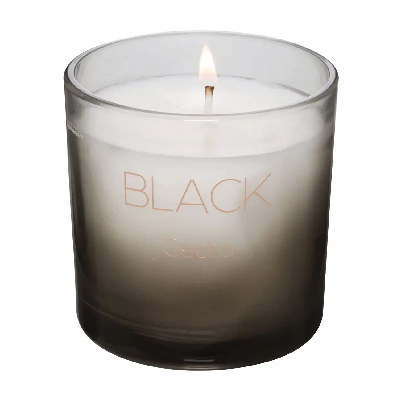 VELA PERFUMADA POTE CEDRO BLACK - PRETO/COBRE - Foto 2