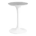 BRANCO BRILHANTE - BASE DE MESA DE JANTAR CENTRAL REDONDA AU 90 CM TULIPE