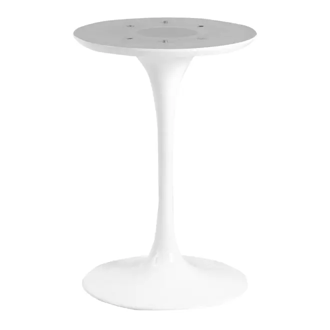 BASE DE MESA DE JANTAR CENTRAL REDONDA AU 90 CM TULIPE - BRANCO BRILHANTE - Foto 1