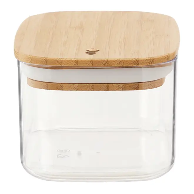 POTE HERMÉTICO 650 ML BAMBUCCI - INCOLOR/BAMBU - Foto 3