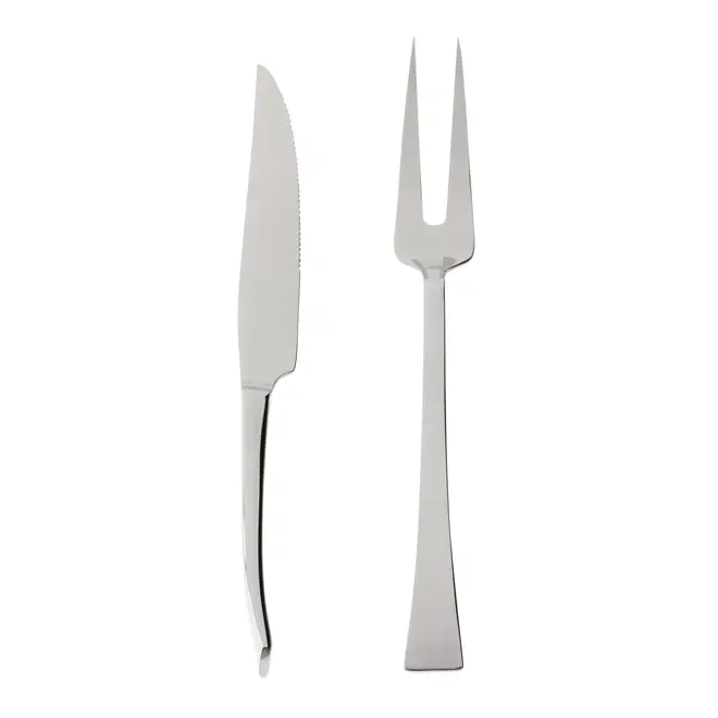 FACA E GARFO PARA ASSADOS COM 2 PEÇAS BERNA - INOX - Foto 1