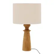 LUMINÁRIA DE MESA BILBOQUÊ C/CUP CHEVRON - AMÊNDOA/NATURAL - Foto 2