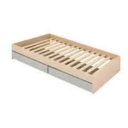 CAMA SOLTEIRO 2 GAVETAS 88 CM YOUNG - NATURAL WASHED/FLANDRES - Foto 8