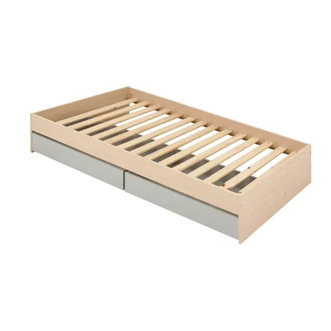 CAMA SOLTEIRO 2 GAVETAS 88 CM YOUNG - NATURAL WASHED/FLANDRES - Foto 8
