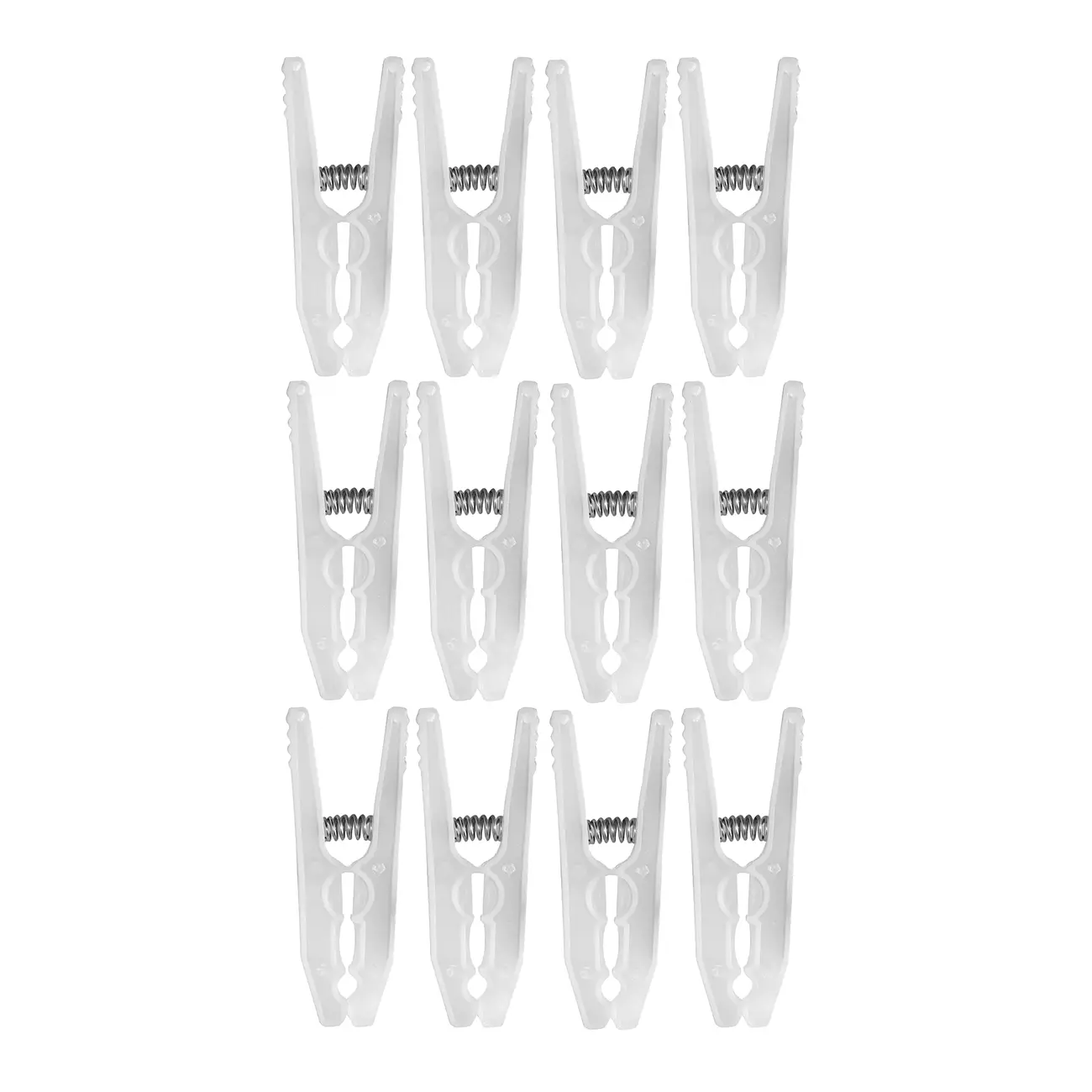 PRENDEDOR CONJUNTO COM 12 PEÇAS TWIG - BRANCO TRANSLUCIDO - Foto 1