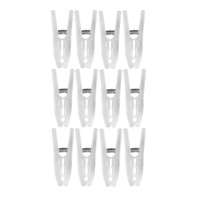 PRENDEDOR CONJUNTO COM 12 PEÇAS TWIG - BRANCO TRANSLUCIDO - Foto 1