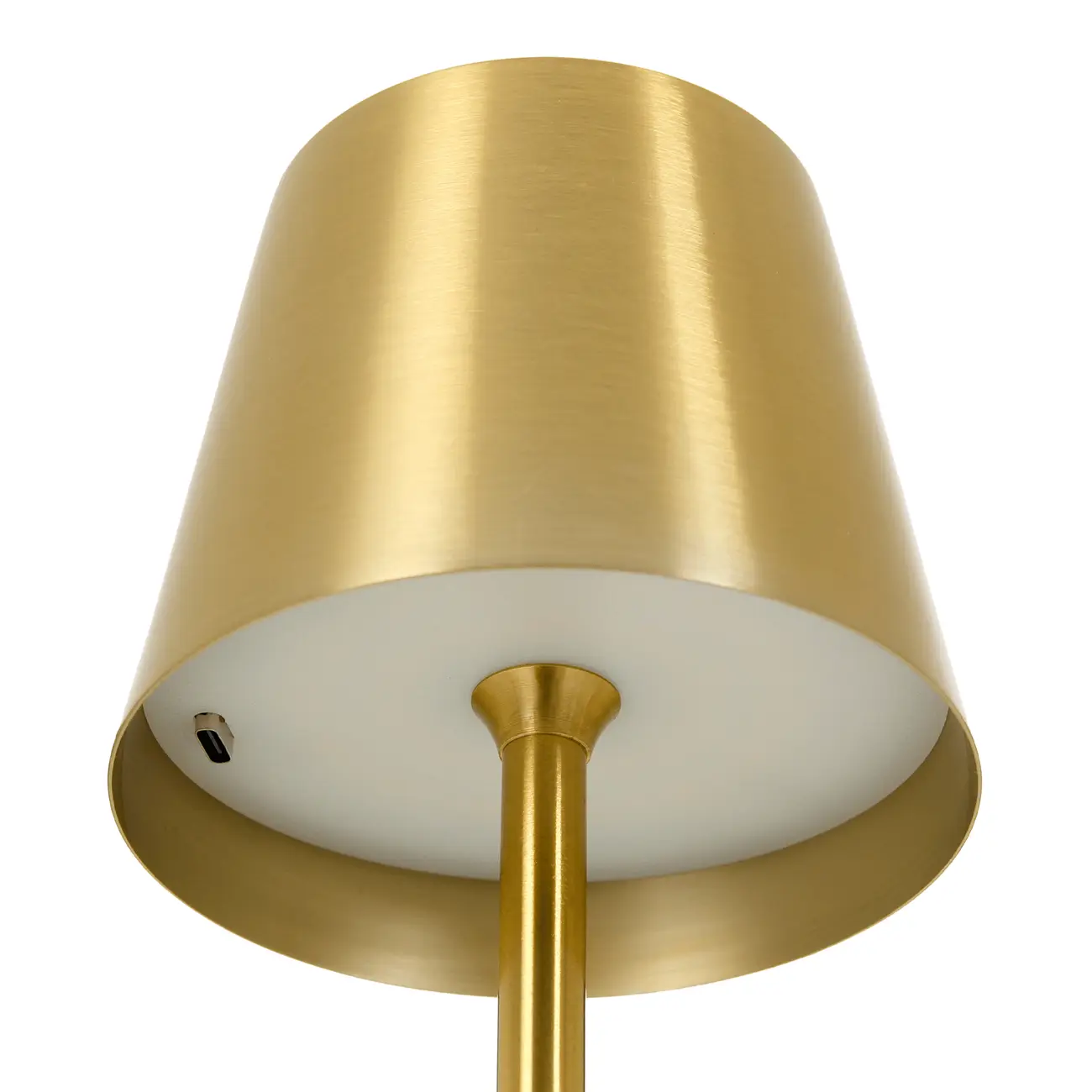 LUMINÁRIA DE MESA LED RECARREGÁVEL KROM - OURO - Foto 8