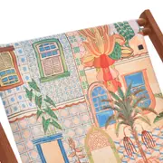 ESPREGUIÇADEIRA RECLINÁVEL EM 3 POSIÇÕES SAUDADE TROPICAL - EUCALIPTO/MULTICOR - Foto 10