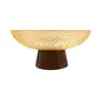 CENTRO DE MESA 25 CM KEATON - AMARELO HANBAR/NOZES - Foto 3