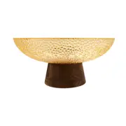 CENTRO DE MESA 25 CM KEATON - AMARELO HANBAR/NOZES - Foto 3