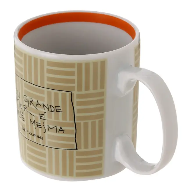 CANECA 350 ML IDA - SEU AMOR - NATURAL/PRETO - Foto 6