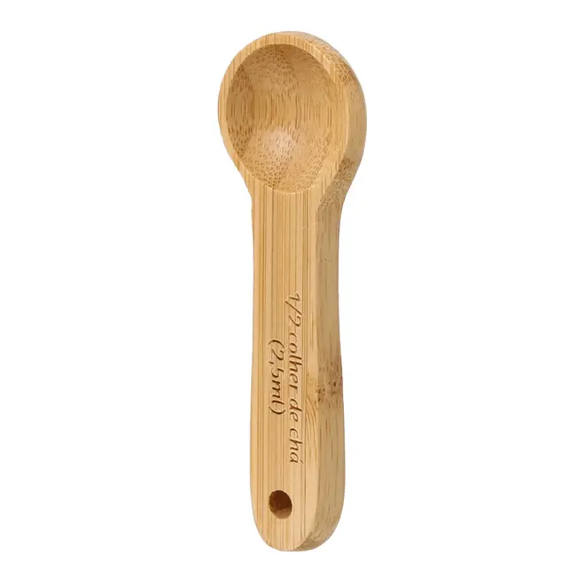 JOGO COM 5 COLHERES MEDIDORAS BAMBOO - BAMBU - Foto 8