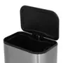 LIXEIRA COM PEDAL 30 L LEXING - INOX/PRETO - Foto 8