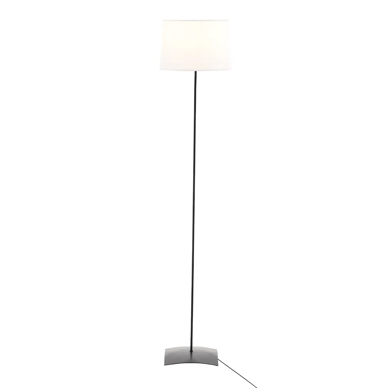 LUMINÁRIA DE CHÃO ALINE C/CÚPULA K - PRETO/BRANCO - Foto 2