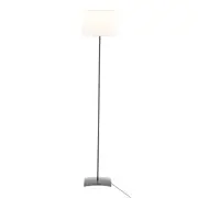 LUMINÁRIA DE CHÃO ALINE C/CÚPULA K - PRETO/BRANCO - Foto 2