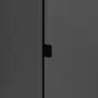 ARMÁRIO PARA LAVANDERIA 1 PORTA SLEEK - GRAFITE/PRETO - Foto 9