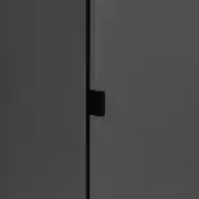 ARMÁRIO PARA LAVANDERIA 1 PORTA SLEEK - GRAFITE/PRETO - Foto 9