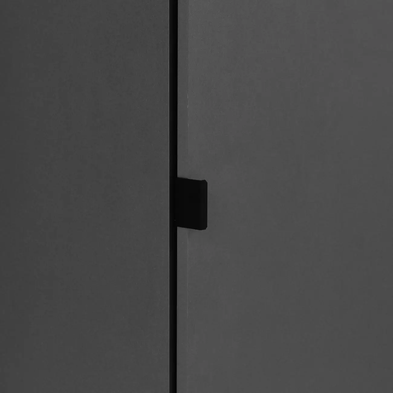 ARMÁRIO PARA LAVANDERIA 1 PORTA SLEEK - GRAFITE/PRETO - Foto 9