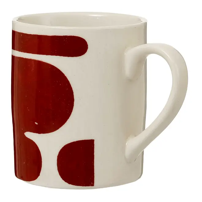 CANECA 330 ML BLOBING GROW - BRANCO/TERRACOTA - Foto 3