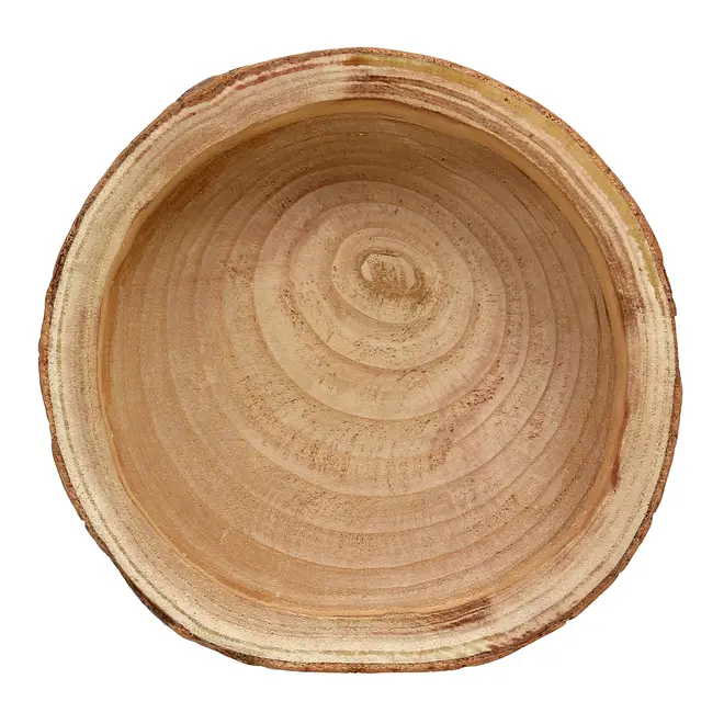 CENTRO DE MESA 30 CM PAVLOVNA - PAULOWNIA/ENCERADO CASTANHO - Foto 3