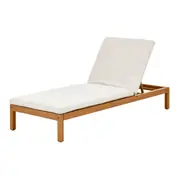 CHAISE LONGUE COM ALMOFADA PIPA - CASTANHA DE CAJU/NATURAL - Foto 1