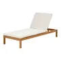 CHAISE LONGUE COM ALMOFADA PIPA - CASTANHA DE CAJU/NATURAL - Foto 1