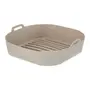 FÔRMA PARA FRITADEIRA 22 CM X 22 CM EASY FRY - BEGE - Foto 2