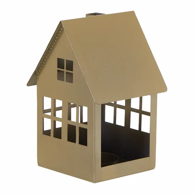SUPORTE VELA CASA 16 CM FINE FESTIVITY - OURO - Foto 4