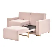 SOFÁ-CAMA 2 LUGARES ORIGAMI - QUARTZO ROSA/TAUARI - Foto 11