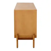 BUFFET 4 PORTAS 1,87 M X 45 CM ANTÚRIO - MACCHIATO/RODONITA - Foto 6