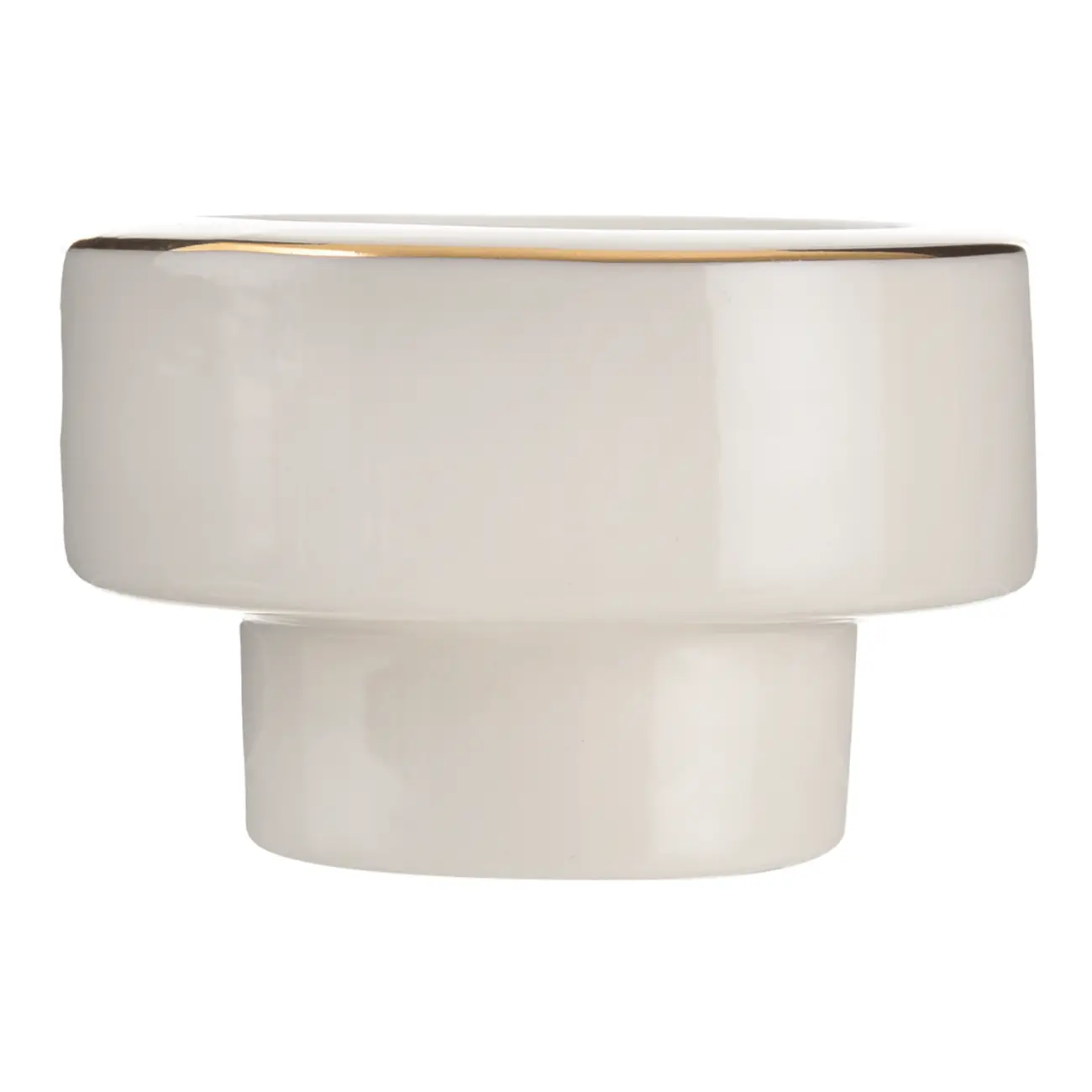 SUPORTE VELA RÉCHAUD NATAL ASTRAL - BRANCO/DOURADO - Foto 2