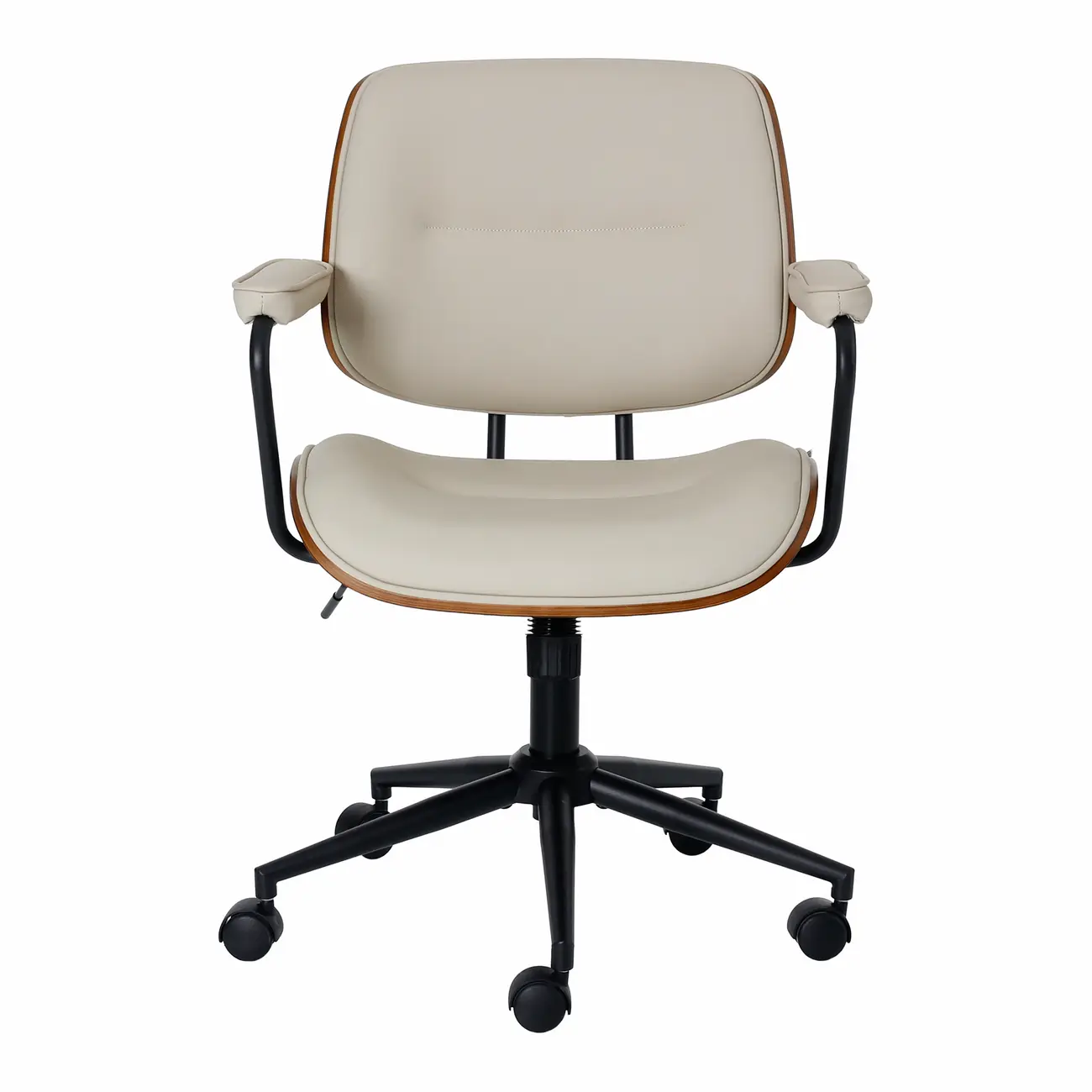 CADEIRA HOME OFFICE PINCHO - PRETO/CAMELO - Foto 2
