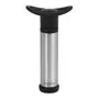 KIT BOMBA VACUO PARA VINHO 3PEÇAS PIPE - INOX/PRETO - Foto 1