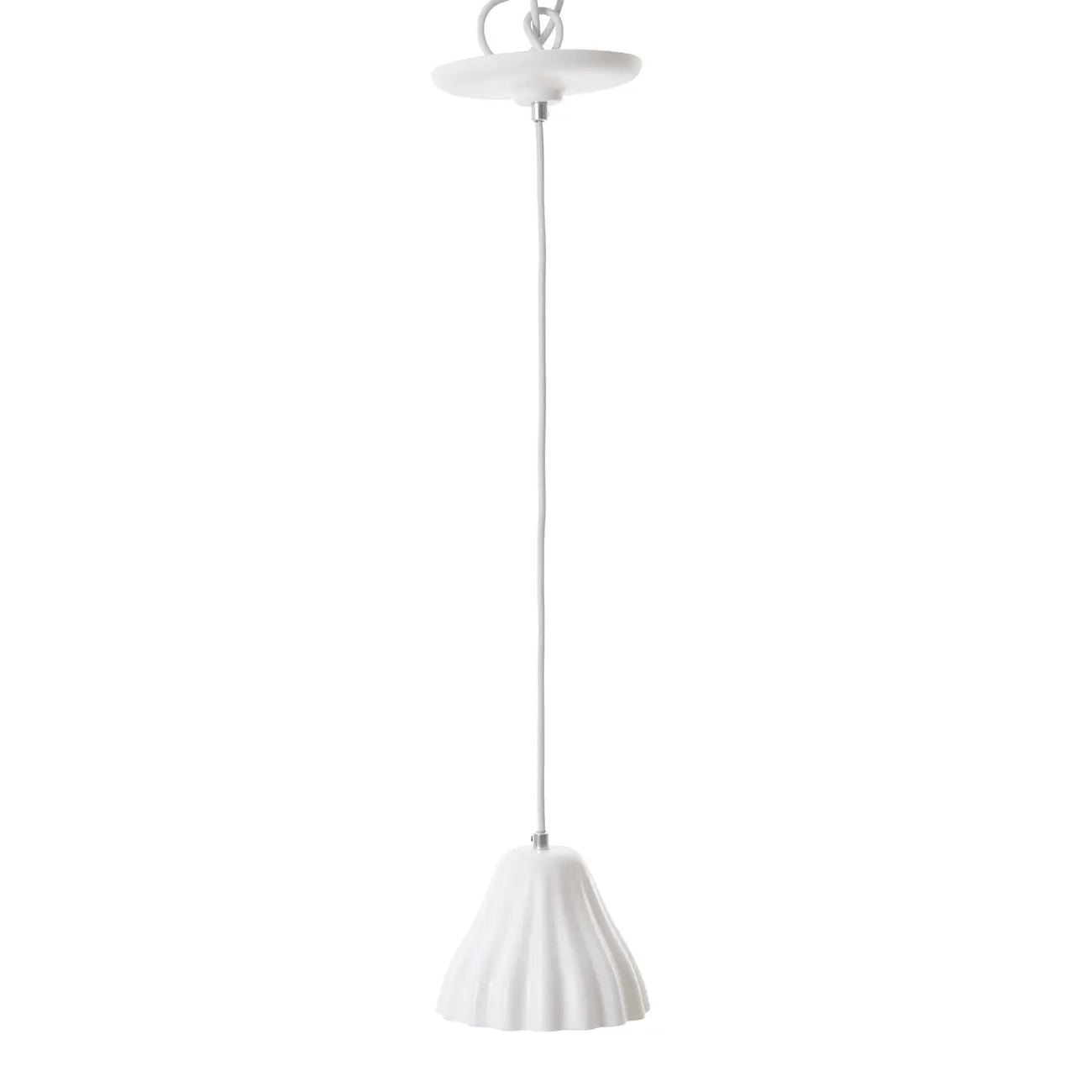 LUMINÁRIA DE TETO PLISSÊ GODÊ - BRANCO - Foto 1