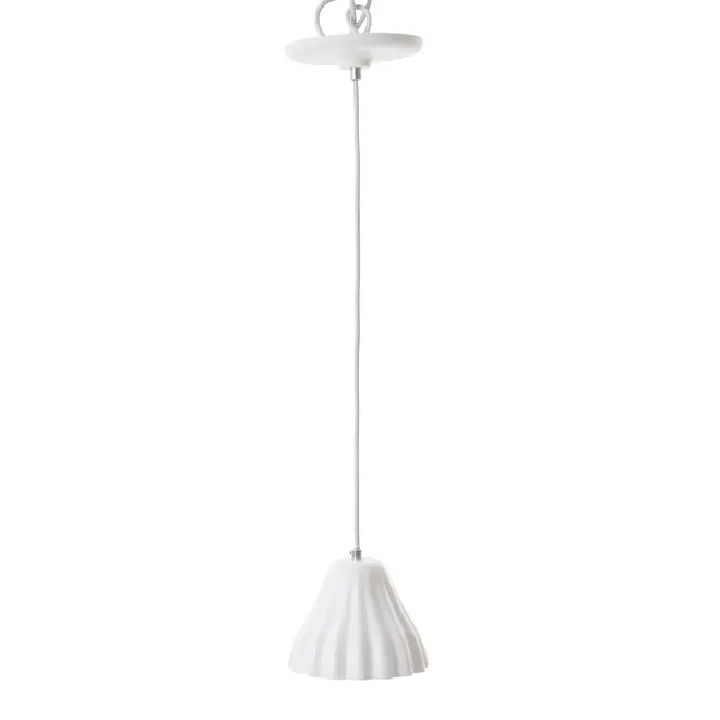 LUMINÁRIA DE TETO PLISSÊ GODÊ - BRANCO - Foto 1