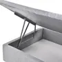 BASE PARA CAMA BOX DE SOLTEIRO 88 CM X 1,88 M COM BAÚ NEST - CINZA - Foto 6