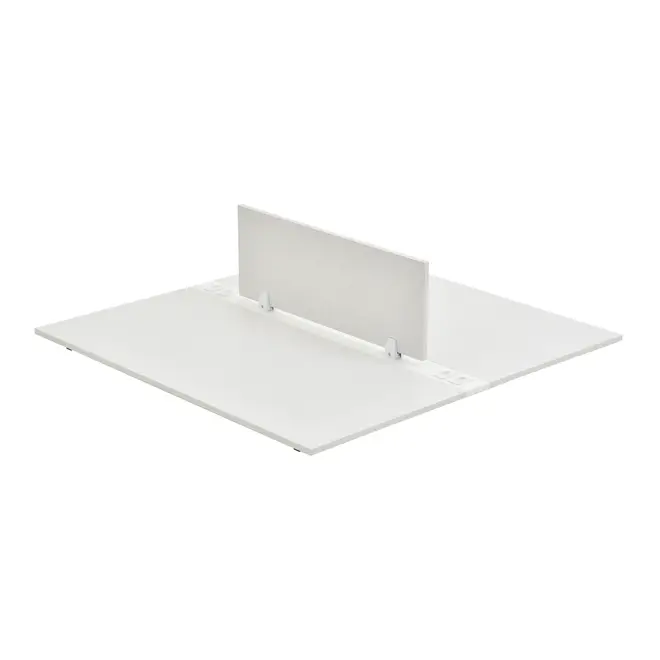 EST TRAB DUPLA C/ DIVISÓRIA METRIC - BRANCO/GRANILITE - Foto 4