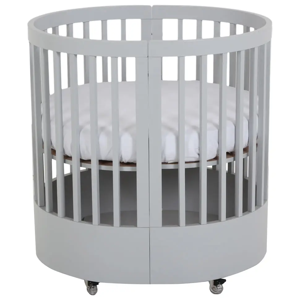 BERÇO 70 CM 3 EM 1 - BERÇO MINI BERÇO CAMA INFANTIL WAVE - CINZA - Foto 3