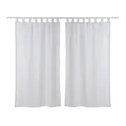 CORTINA 2 PEÇAS 1,30 M X 2,30 M VOIL LUMIÉRE - BRANCO - Foto 1