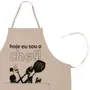 AVENTAL HOJE EU SOU O CHEF - CAMELO/PRETO - Foto 2