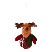 PINGENTE BONECO DE NEVE FOFO BORDAR, AMAR E CELEBRAR - MARROM/VERMELHO - Foto 1