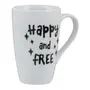 CANECA 400 ML HAPPY AND FREE - PRETO/BRANCO - Foto 4