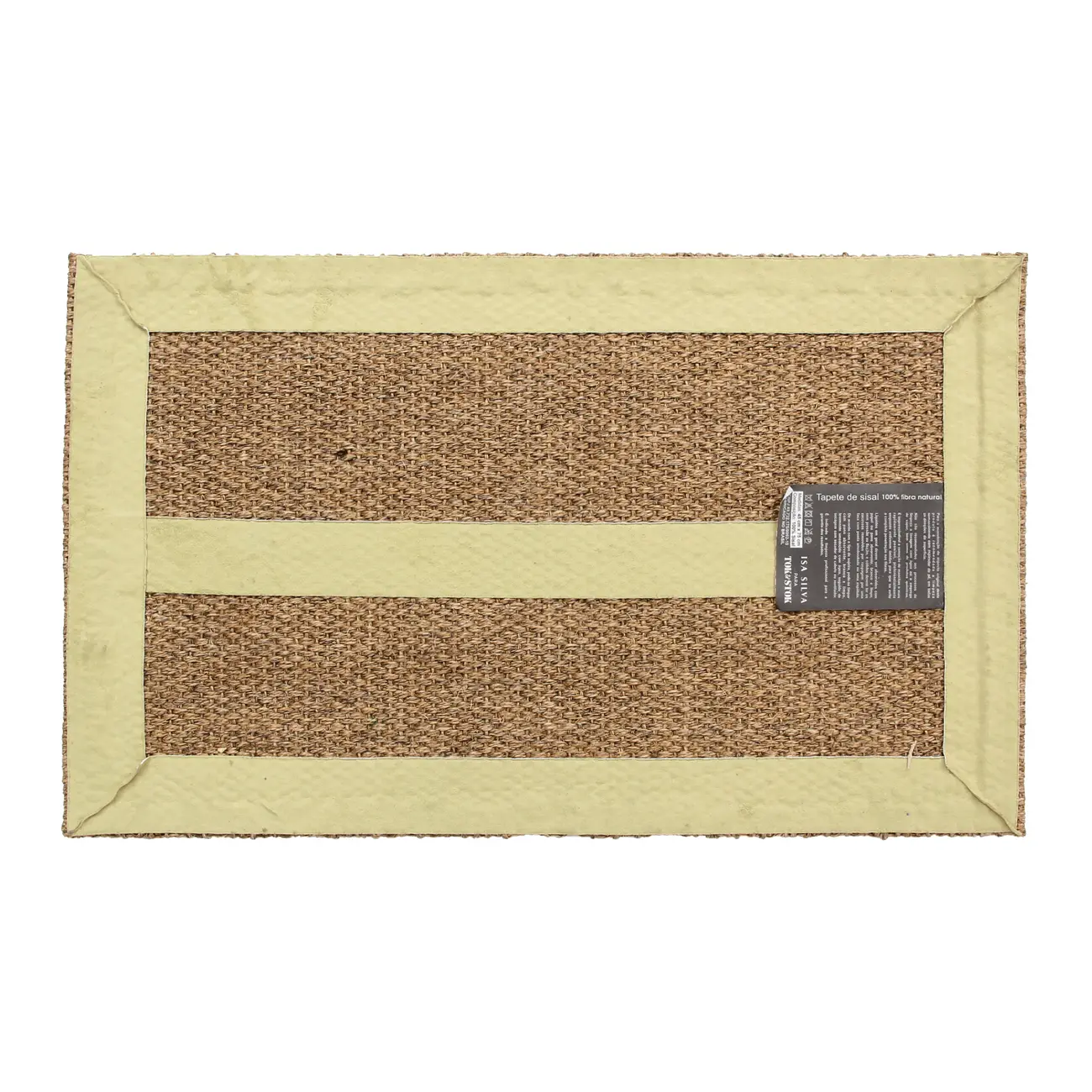 CAPACHO 45 CM X 75 CM SETE ERVAS AXÉ - FIBRA CLARA/VERDE - Foto 3